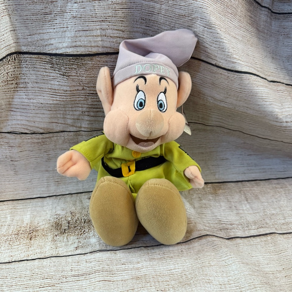 Disney Store Snow White and the Seven Dwarfs Dopey Dwarf Plush 12 Inch